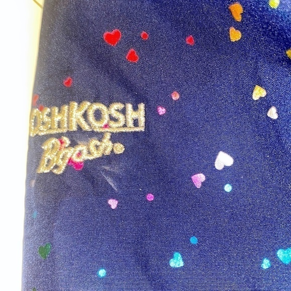 Osh kosh baby navy windbreaker with multi colored hearts. Size 12 months. EUC. - Picture 4 of 8